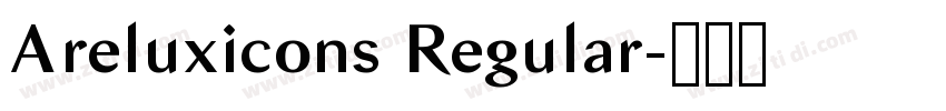 Areluxicons Regular字体转换